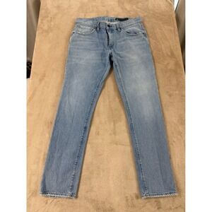 Roark Standard Slim Fit Jeans Mens Size 34 HWY 133 Denim Light Wash Blue EUC